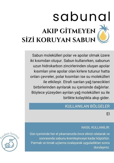 Sabunal El Sabunu - Doğal Yağ Karışımlı Yoğun Nemlendirici Banyo Sabunu 100 G