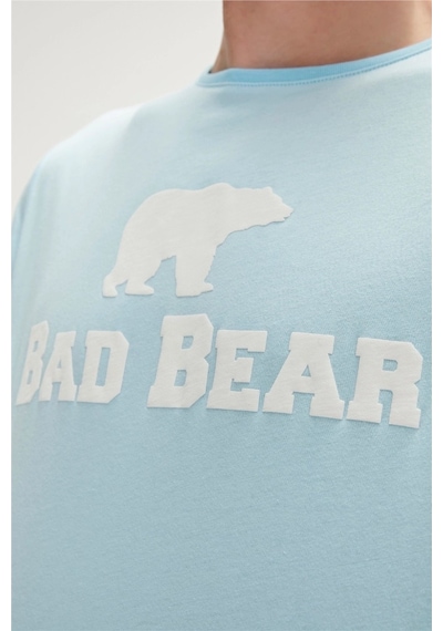 Bad Bear Erkek Mavi Bisiklet Yaka Tişört Mavi