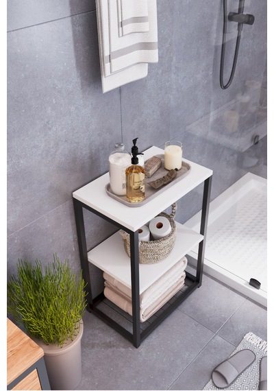 Brida Banyo Düzenleyici, Çok Amaçlı Raflı Düzenleyici Beyaz