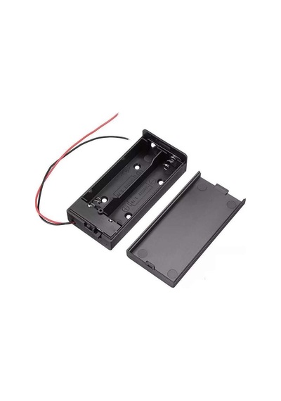 18650 2li Pil Kutusu On/off Anahtar 15cm Kablolu 2 Adet Seri Lityum Lion Dc 7.4v Kapaklı Batarya