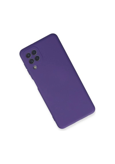 Newface - 92 - Samsung Galaxy A22 Kılıf Nano İçi Kadife Silikon - Edntrend - - Mor