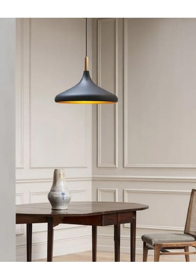 Mylights Tek Fiyatıdır Metal Siyah Sarkıt Avize Modern Spor Avize 35cm Salon Mutfak Koridor Cafe Restorant Yatak Odası Sarı - Turuncu