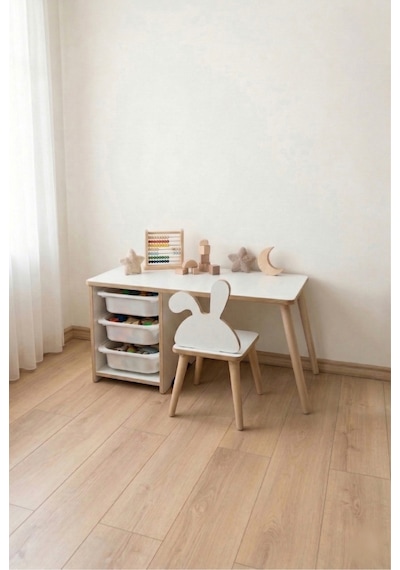 Çocuk Masa Sandalye Takımı-3 Sepetli Çocuk Çalışma Masası Aktivite Masası Yaz-sil 1 Sandalye Tavşan Çok Renkli Çocuk Masa Sandalye Takımı-3 Sepetli Çocuk Çalışma Masası Aktivite Masası Yaz-sil 1 Sandalye Tavşan Çok Renkli