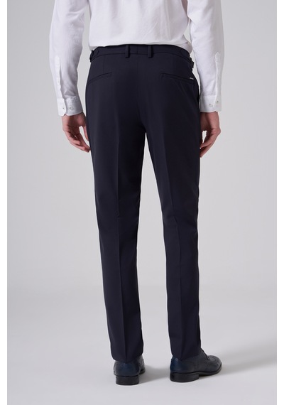 Morven Erkek Lacivert Slim Fit Tokalı Pantolon 26mc003017200 Lacivert