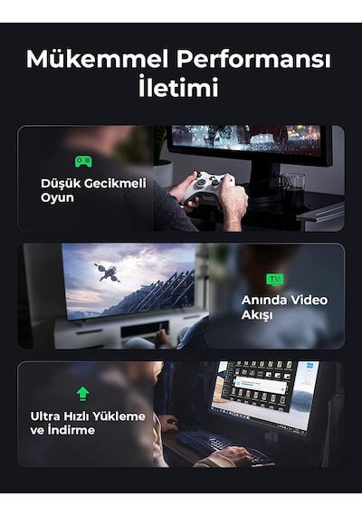 Bix Cat6A 10Gbps Veri Aktarım 500 MHz STP Ethernet Kablosu 3 Metre