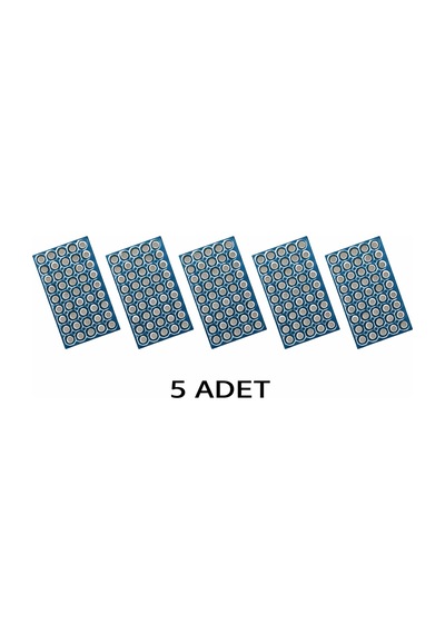 5 Adet 5x8 Proto Pcb Pertinaks Elektronik Devre Prototip Deney K