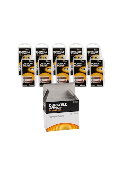 Duracell Activair PR41 312 Numara Pili 6 x 10'lu