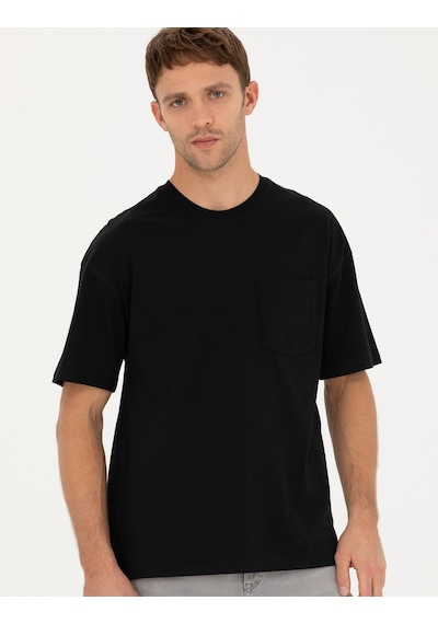 Pierre Cardin Erkek Siyah Tişört 50289362-Vr046 Siyah
