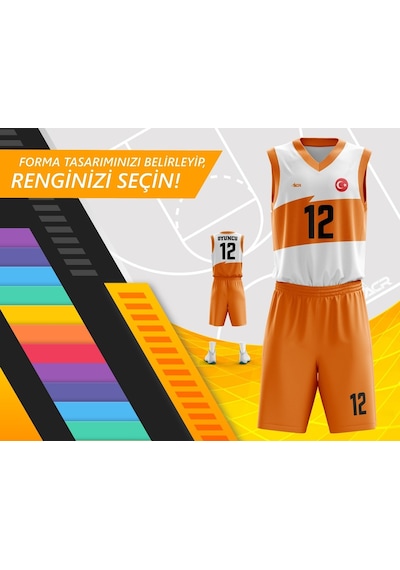 Acr Giyim Kişiye Özel Basketbol Forması - Dizayn : Fırça
