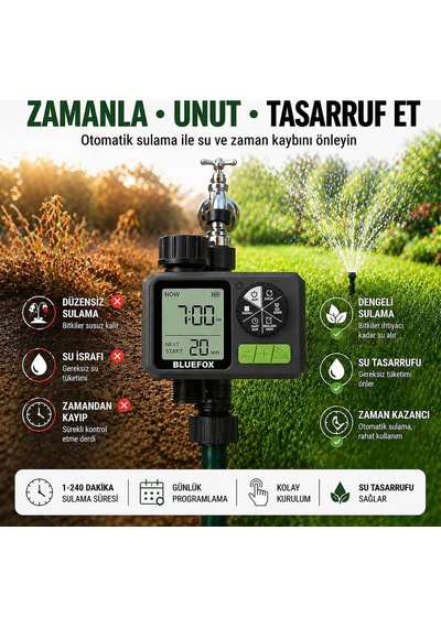 Lexroo Dijital Sulama Zamanlayıcı