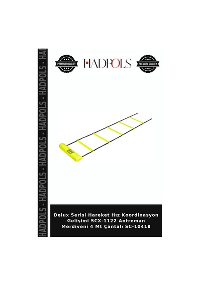 Delux Serisi Hareket Hız Koordinasyon Gelişimi Scx-1122 Antreman Merdiveni 4 Mt Çantalı Sc-10418