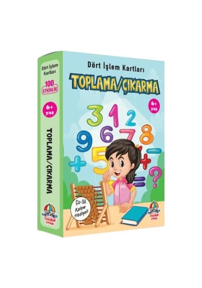 Dört İşlem Kartları - Toplama/Çıkarma (6+ Yaş)- Yağmur Çocuk
