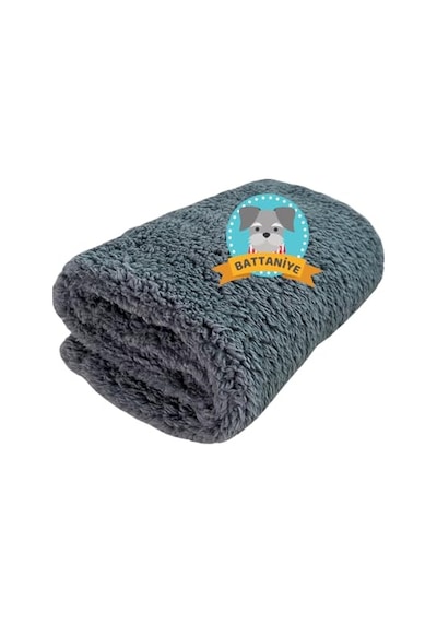Beylini Kedi Köpek Battaniyesi Premium Peluş Evcil Hayvan Uyku Battaniyesi Yıkanabilir Gri 60x80 Acı Kahve - Pembe