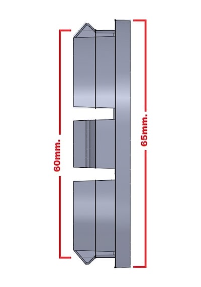 Jant Göbeği Ferrari 65/60 60Mm Yuva 4Lü Set Sarı