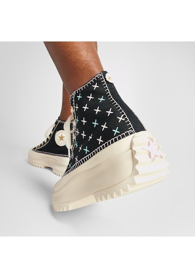 Converse Run Star Hike Unisex Siyah Platform Sneaker 1254420