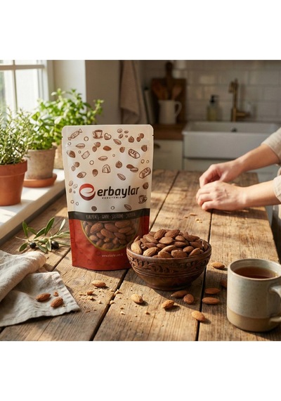 Erbaylar Badem İçi İthal Kavrulmuş Tuzsuz - 1 Kg