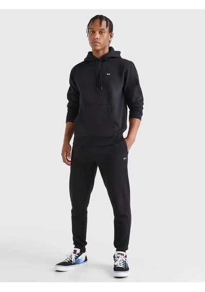 Tommy Hilfiger Tjm Regular Fleece H Erkek Siyah Hoodie