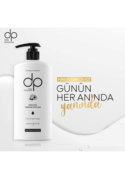 Organik Hindistan Cevizi Yağı Profesyonel Saç Bakım Kremi 500 Ml