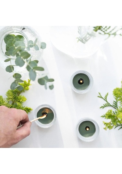 Ikea Jamtskogen 30'li Tealight Mum 3,8 X 3 Cm Çam - Yosun Haki