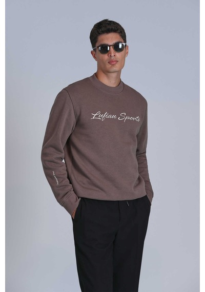 Lufian Erkek Loved Sweatshirt 112030137 Bakır Bakır
