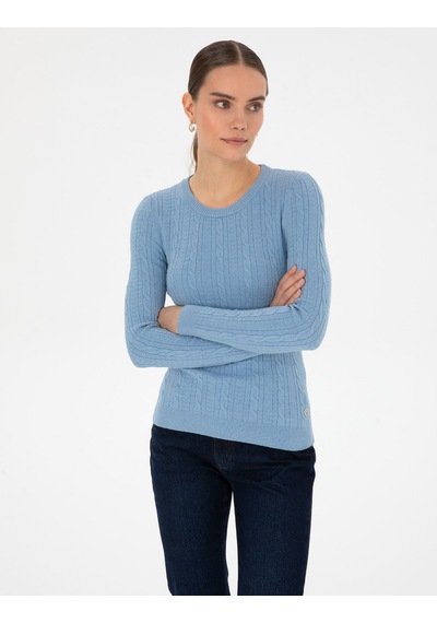 Pierre Cardin Kadın Açık Mavi Kazak /triko 50316334-vr003 Açık Mavi