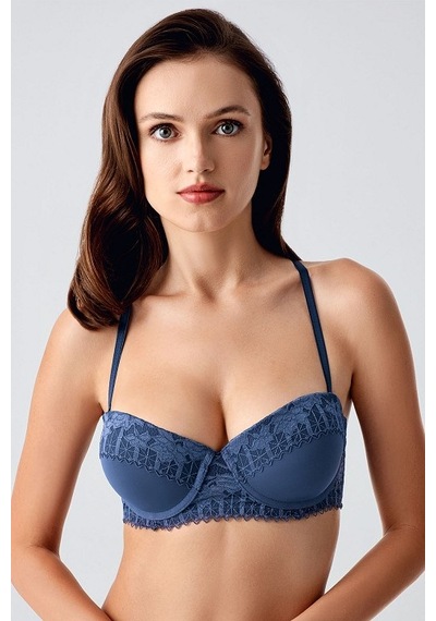 New Bra 33-8370 Desteksiz Sütyen Antrasit