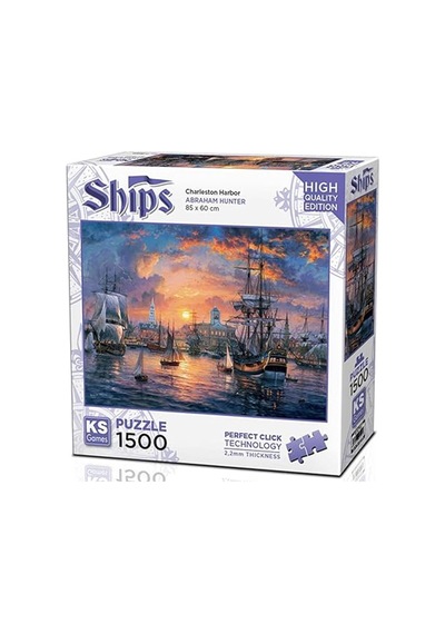 Ks Games Puzzle 1500 Parça Charleston Harbor