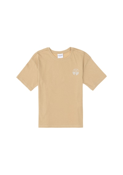 U.S. Polo Assn. Erkek Çocuk Kum Comfort Basic Bisiklet Yaka Tişört 50295503-VR085