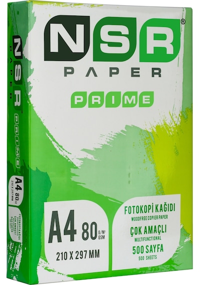 Nsr Paper Prıme A4 Fotokopi Kağıdı 80 Gr 500 Sayfa