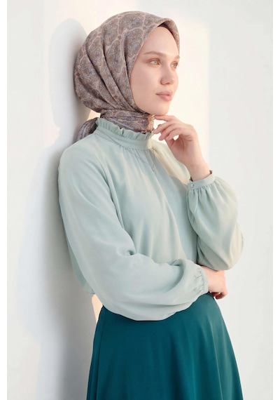 Silk Home Soft Eşarp Rûmi Gri 90x90 Çok Renkli