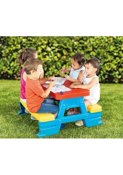 Dolu Piknik Masası Kırmızı 3008 Çok Renkli