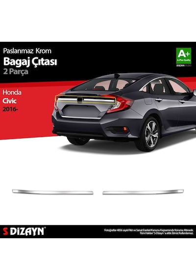 S-Dizayn Renault Clio 4 Hb Krom Bagaj Alt Çıtası 2012 Üzeri N11.2086