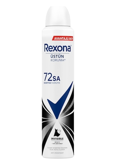 Rexona Invisible Beyaz İz + Sarı Leke Karşıtı Kadın Sprey Deodorant 200 ML