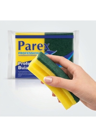Parex Oluklu Bulaşık Süngeri 2 Li Professional Endüstriyel 10 X 15 X 4 Cm