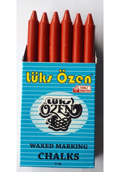 Yağlı Tebeşir 12 Adetli Kutu 10 Kutu Kırmızı