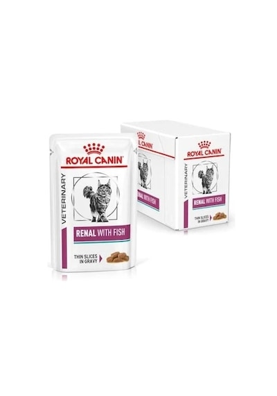 Royal Canin Renal Fish Balıklı Kedi Yaş Maması 85 Gr X 12 Adet Böbrek Destekli Yaş Diyet