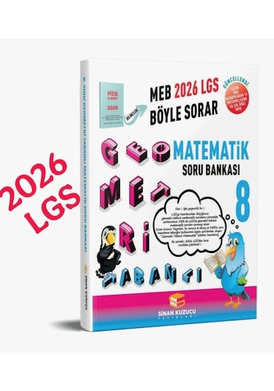 Sinan Kuzucu Yayınları 2026 Lgs Geometri Tabanlı Matematik Soru Bankası