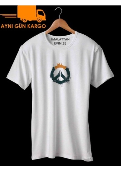 Overwatch Sembol Baskılı Tişört Tshirt Ücretsiz Kargo