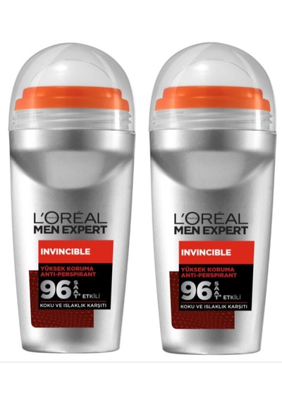 L'oreal Paris Men Expert Invincible 96h Erkek Roll-on 2 X 50 Ml