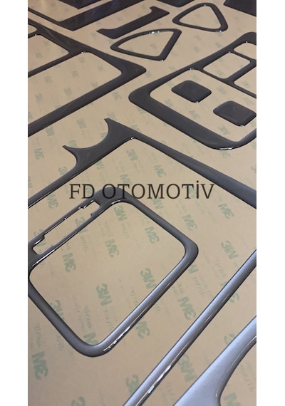 Toyota Uyumlu Corolla Efsane Kasa / Gümüş Gri Full Set / Torpido Konsol Maun Kaplama
