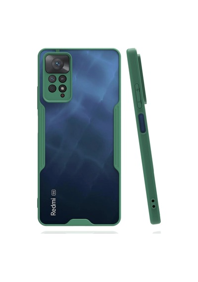 Gld-spt- Newface Xiaomi Redmi Note 11 Pro Kılıf Platin Silikon - Yeşil