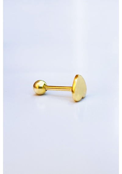 Tekli Kalpli Gümüş Piercing Küpe-6847