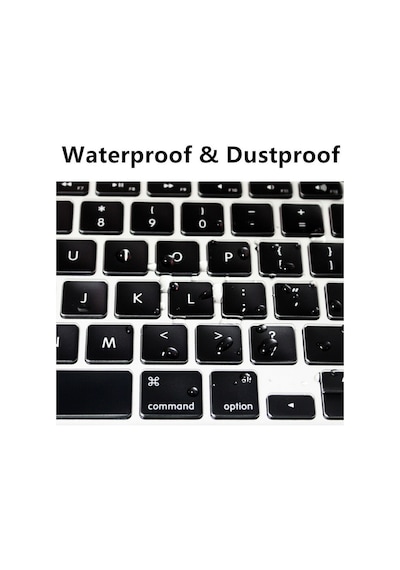 Apple Uyumlu MacBook Pro 13' 2020 A2338 (M1) Silikon Klavye Koruyucu Touchbar