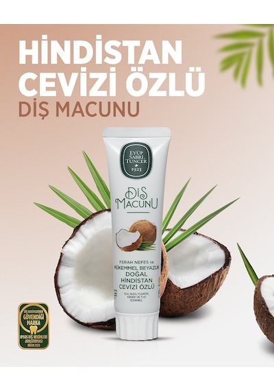 Eyüp Sabri Tuncer Doğal Hindistan Cevizi Özlü Diş Macunu 90 Ml,h-pro Hijyen Diş Eti Bakımı