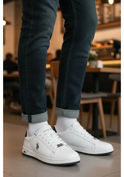U.s. Polo Assn. Marlon 6fx 102156657 Erkek Sneaker Ayakkabı Beyaz 40-45 Beyaz