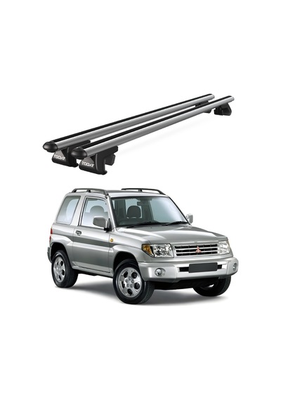 Venüs Mitsubishi Pajero 3d 1999-2006 Uyumlu Gri Ara Atkı Port Bagaj Tavan Barı