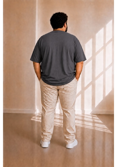 Sngl Tekstil Erkek Büyük Beden Oversize Kısa Kollu T-shirt 3xl 4xl 5xl 6xl 7xl 8xl 9xl 10xl Gri Füme