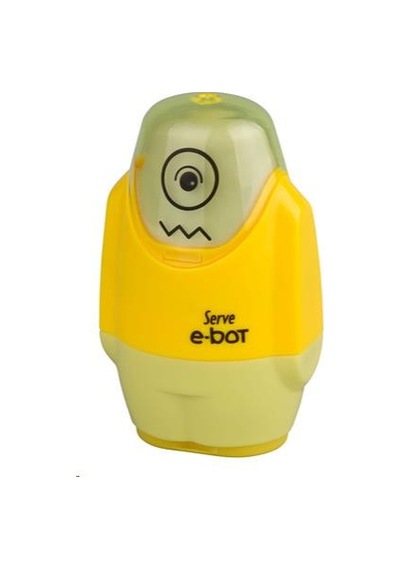Serve E Bot Silgili Kalemtraş Fosforlu Sarı