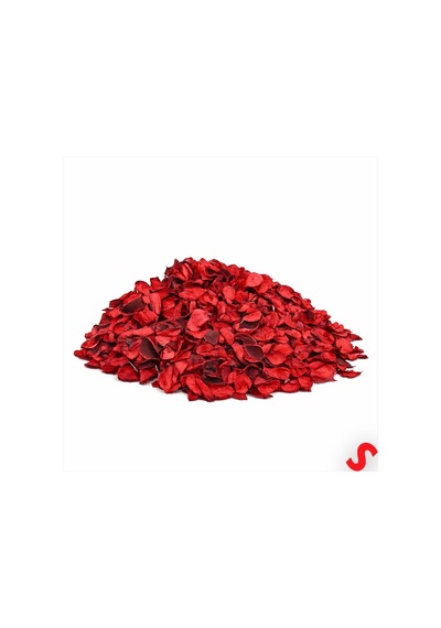 Gerçek Kurutulmuş Gül Yaprağı, Çilek Kokulu - Kırmızı