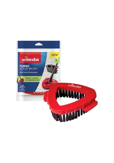 Vileda Turbo Scrub Brush Yedek Fırça Başlığı, Turbo İle Uyumlu, Zorlu Lekeler İçin 8'li Paket